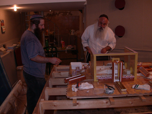 Rabbi Clorfene and Mr. Smith Assembling The Model